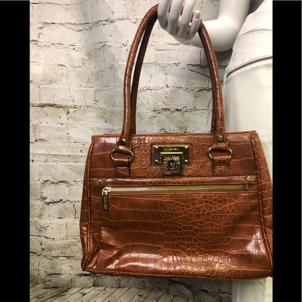 Anne Klein Croc embossed shoulder bag
